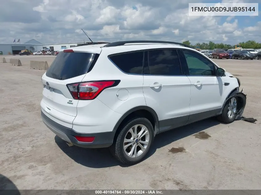 2018 Ford Escape Se VIN: 1FMCU0GD9JUB95144 Lot: 40194764