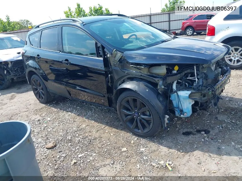 2018 Ford Escape Se VIN: 1FMCU0GD0JUB06397 Lot: 40201373