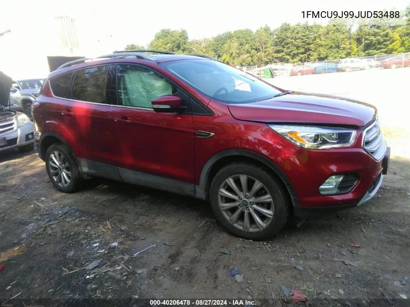 2018 Ford Escape Titanium VIN: 1FMCU9J99JUD53488 Lot: 40206478