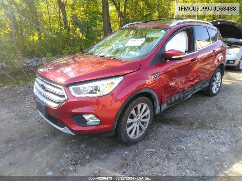 2018 Ford Escape Titanium VIN: 1FMCU9J99JUD53488 Lot: 40206478