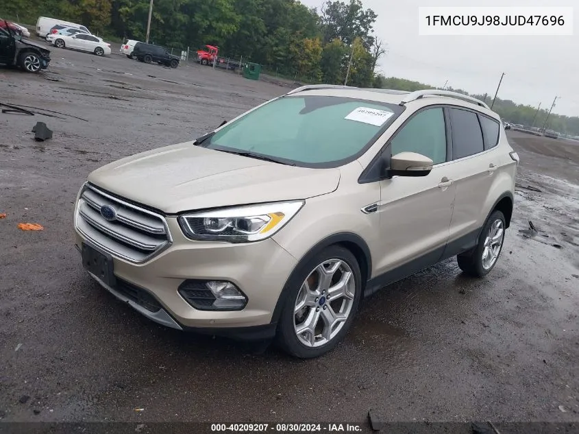 2018 Ford Escape Titanium VIN: 1FMCU9J98JUD47696 Lot: 40209207