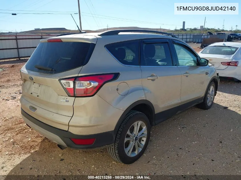 1FMCU9GD8JUD42140 2018 Ford Escape Se