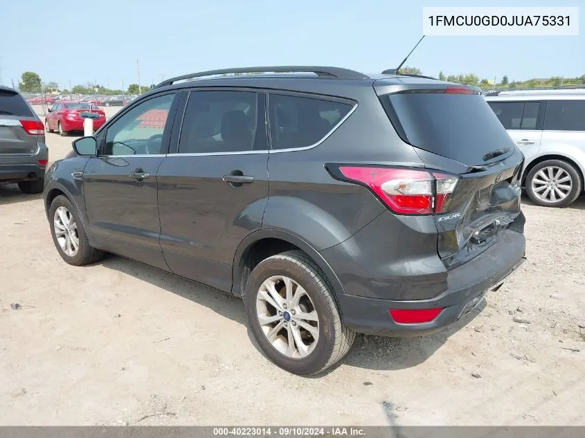 1FMCU0GD0JUA75331 2018 Ford Escape Se