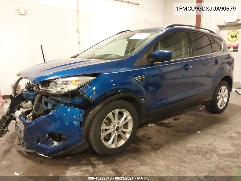 2018 Ford Escape Se VIN: 1FMCU9GDXJUA90679 Lot: 40229618