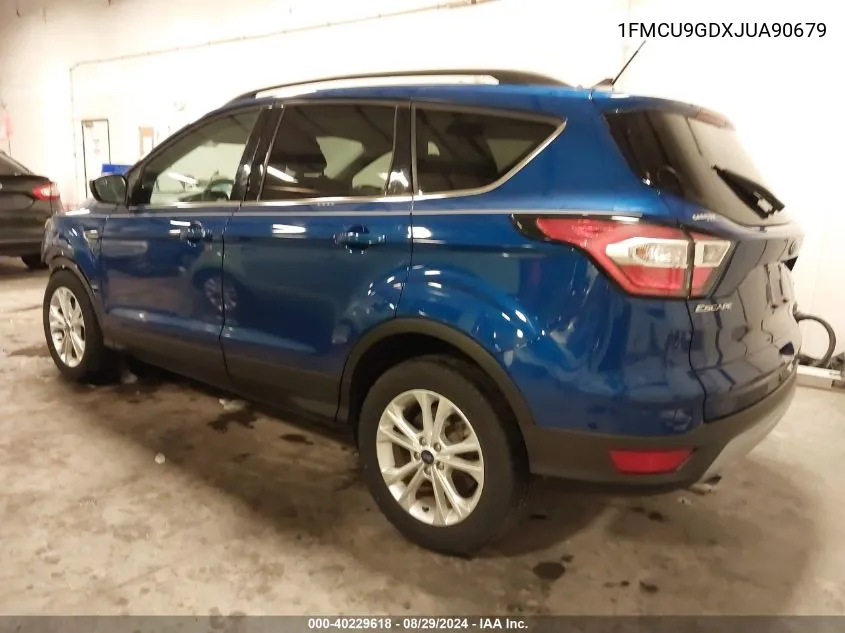 2018 Ford Escape Se VIN: 1FMCU9GDXJUA90679 Lot: 40229618