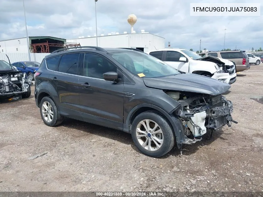 2018 Ford Escape Se VIN: 1FMCU9GD1JUA75083 Lot: 40231889