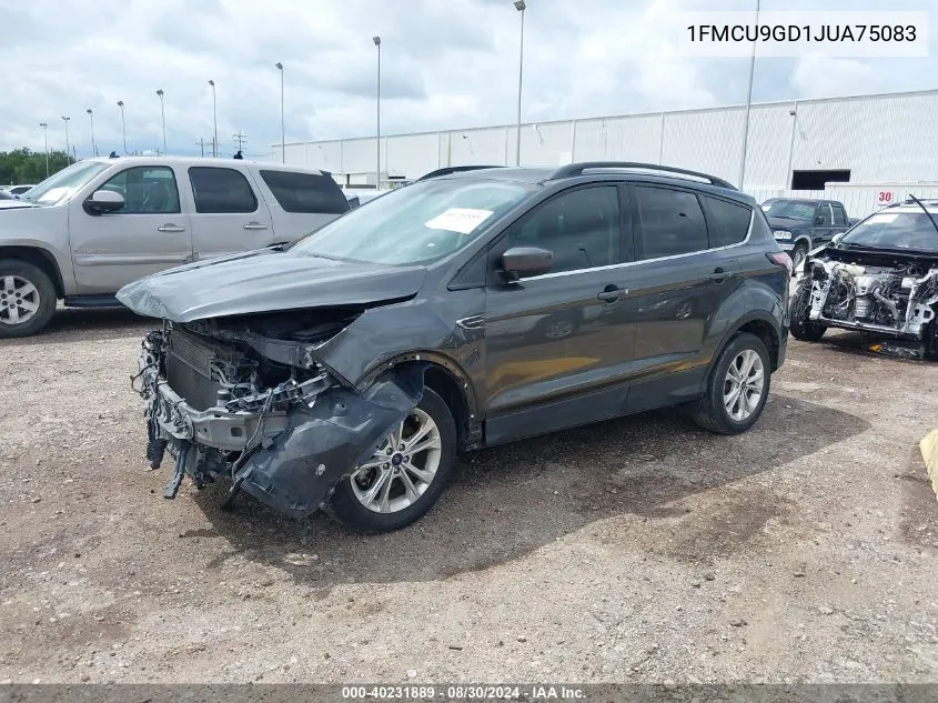 2018 Ford Escape Se VIN: 1FMCU9GD1JUA75083 Lot: 40231889