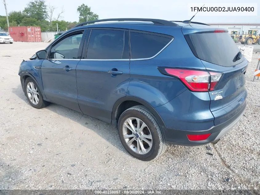 1FMCU0GD2JUA90400 2018 Ford Escape Se