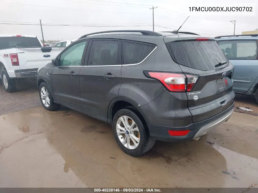 2018 Ford Escape Se VIN: 1FMCU0GDXJUC90702 Lot: 40238146