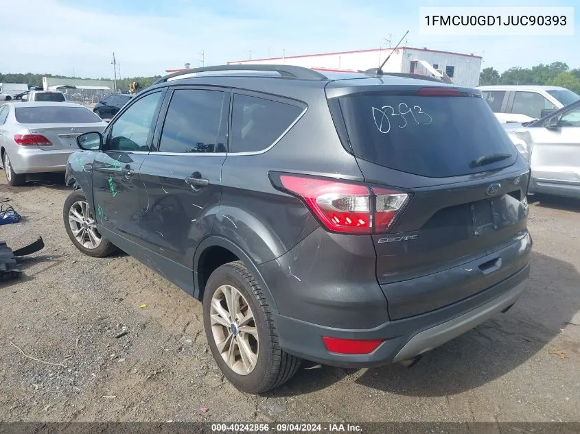 2018 Ford Escape Se VIN: 1FMCU0GD1JUC90393 Lot: 40242856