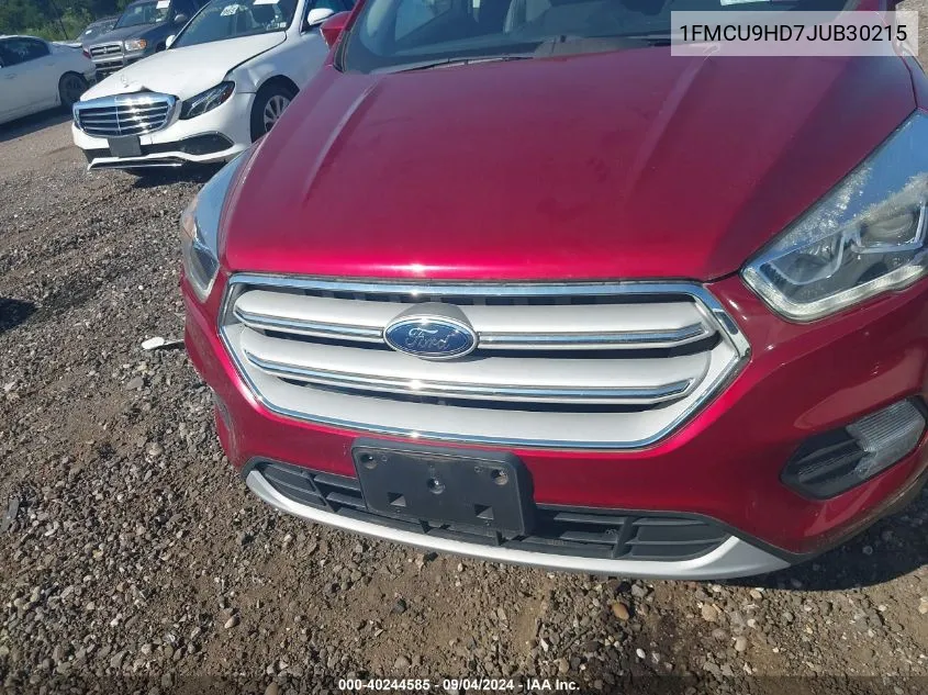 2018 Ford Escape Sel VIN: 1FMCU9HD7JUB30215 Lot: 40244585