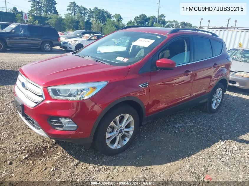 1FMCU9HD7JUB30215 2018 Ford Escape Sel