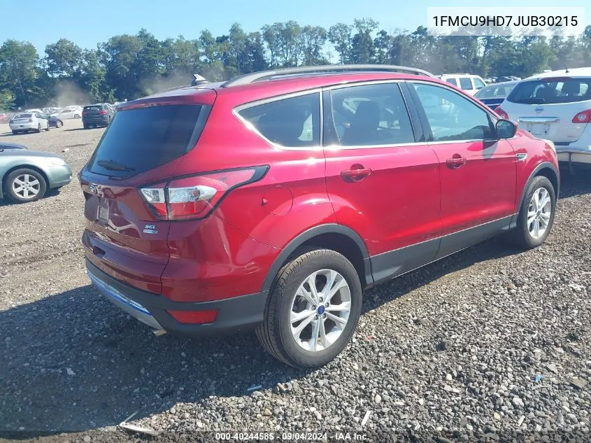 1FMCU9HD7JUB30215 2018 Ford Escape Sel