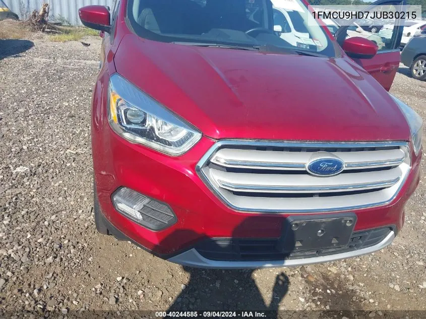 2018 Ford Escape Sel VIN: 1FMCU9HD7JUB30215 Lot: 40244585