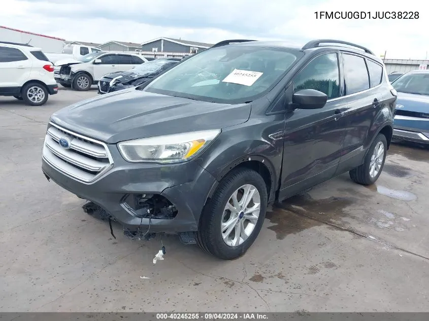 1FMCU0GD1JUC38228 2018 Ford Escape Se