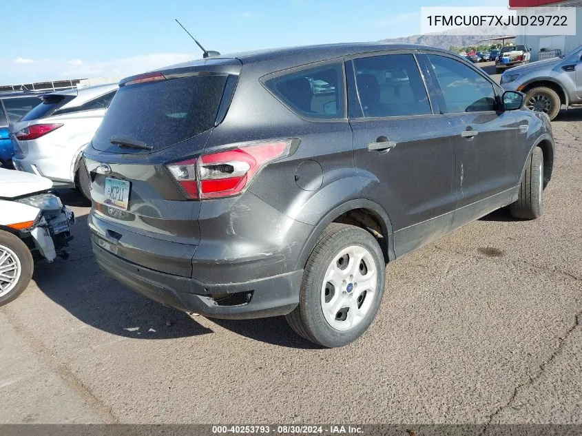 1FMCU0F7XJUD29722 2018 Ford Escape S