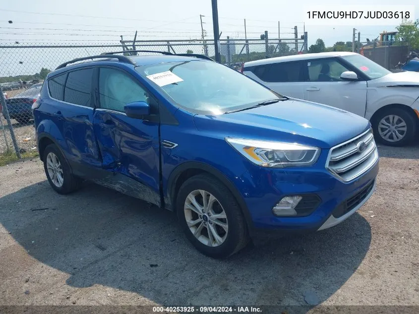 1FMCU9HD7JUD03618 2018 Ford Escape Sel