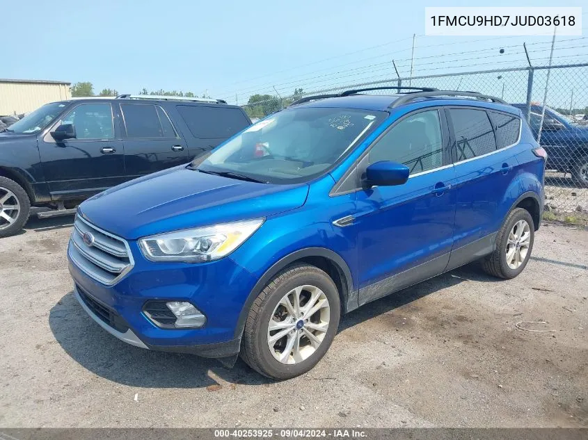 1FMCU9HD7JUD03618 2018 Ford Escape Sel