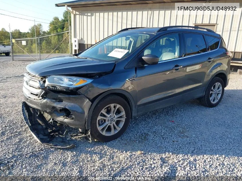 2018 Ford Escape Se VIN: 1FMCU9GD5JUD48932 Lot: 40266922