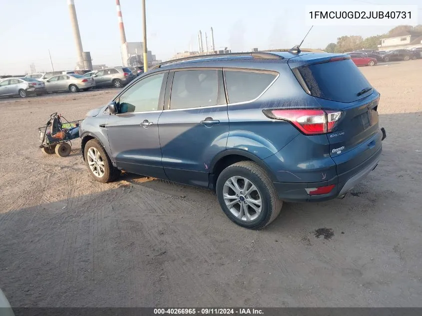 1FMCU0GD2JUB40731 2018 Ford Escape Se