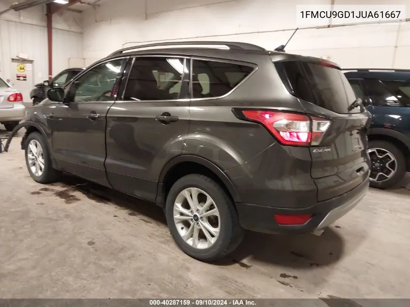 2018 Ford Escape Se VIN: 1FMCU9GD1JUA61667 Lot: 40287159