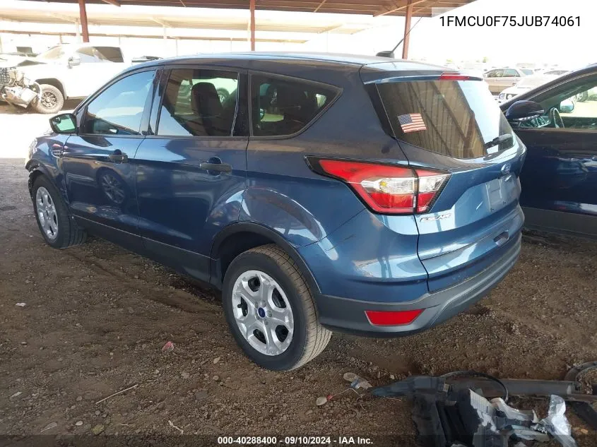 1FMCU0F75JUB74061 2018 Ford Escape S