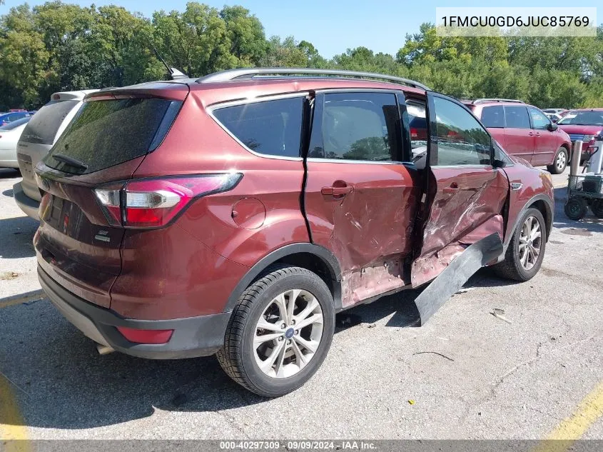 2018 Ford Escape Se VIN: 1FMCU0GD6JUC85769 Lot: 40297309