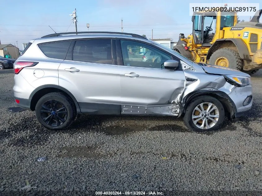 2018 Ford Escape Se VIN: 1FMCU9GD2JUC89175 Lot: 40303264