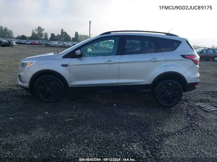 1FMCU9GD2JUC89175 2018 Ford Escape Se