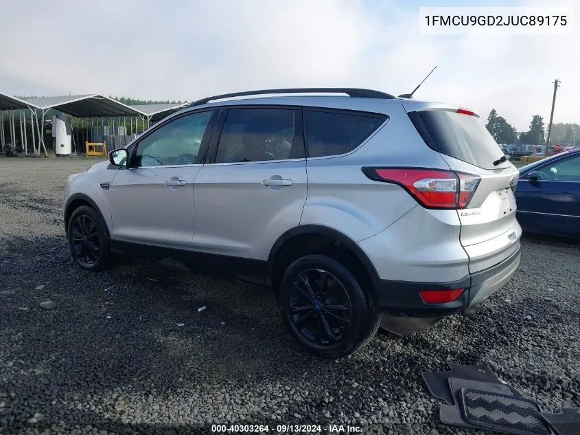 1FMCU9GD2JUC89175 2018 Ford Escape Se