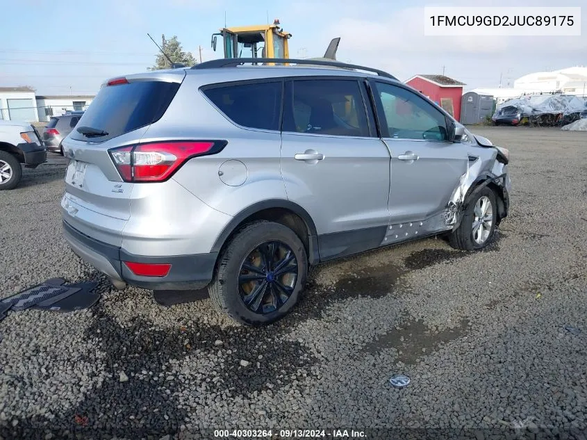 1FMCU9GD2JUC89175 2018 Ford Escape Se