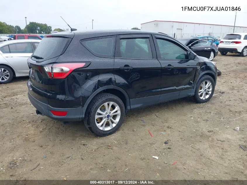 1FMCU0F7XJUA01846 2018 Ford Escape S