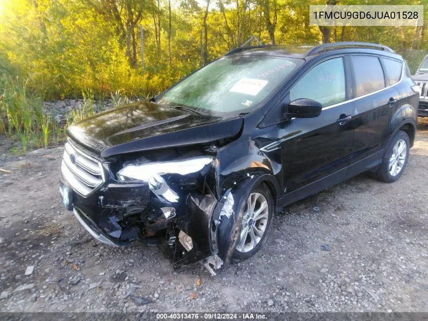 2018 Ford Escape Se VIN: 1FMCU9GD6JUA01528 Lot: 40313476