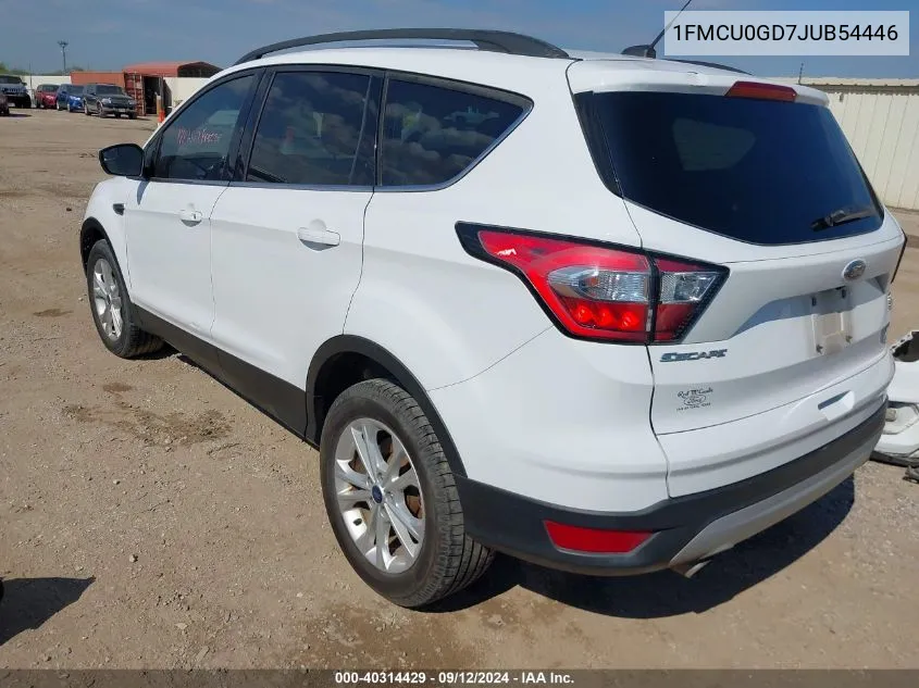 1FMCU0GD7JUB54446 2018 Ford Escape Se