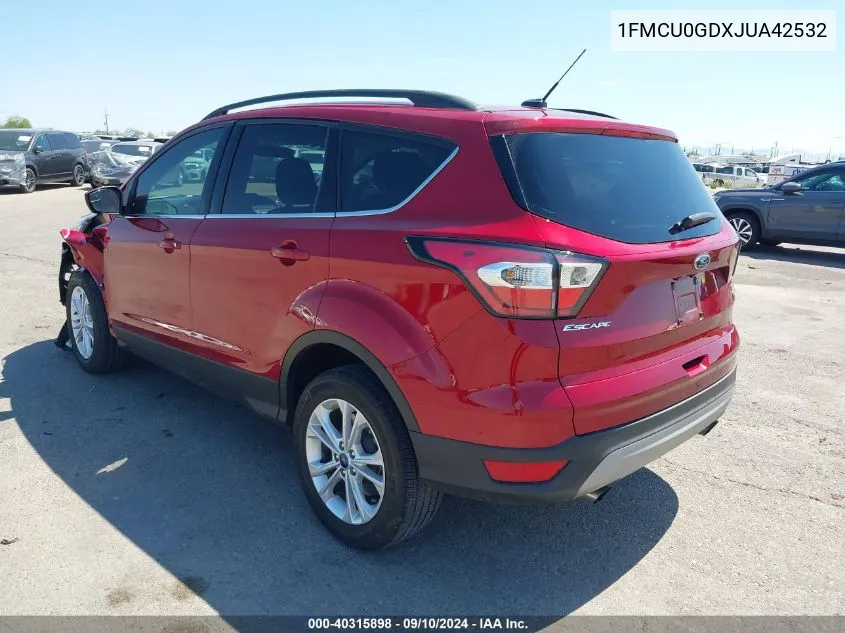 1FMCU0GDXJUA42532 2018 Ford Escape Se