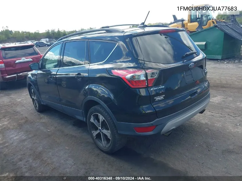 2018 Ford Escape Sel VIN: 1FMCU0HDXJUA77683 Lot: 40316348