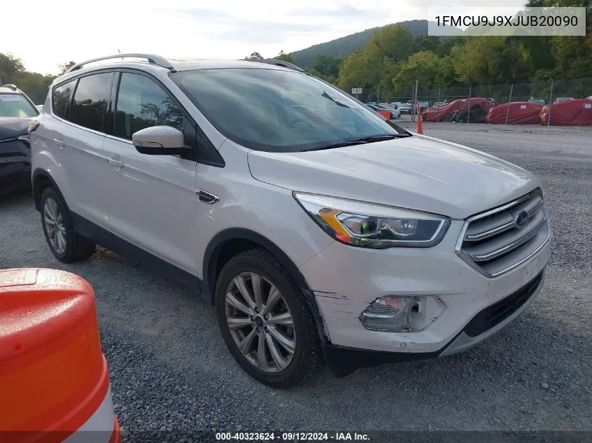 2018 Ford Escape Titanium VIN: 1FMCU9J9XJUB20090 Lot: 40323624