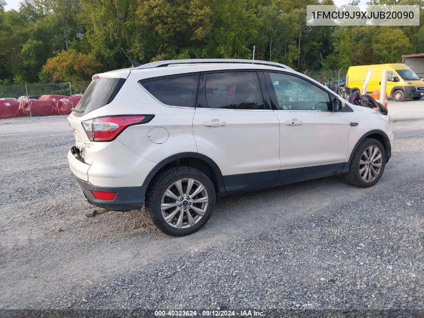 2018 Ford Escape Titanium VIN: 1FMCU9J9XJUB20090 Lot: 40323624