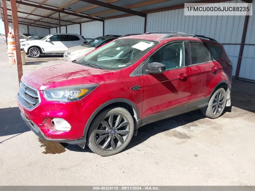 2018 Ford Escape Se VIN: 1FMCU0GD6JUC88235 Lot: 40324115