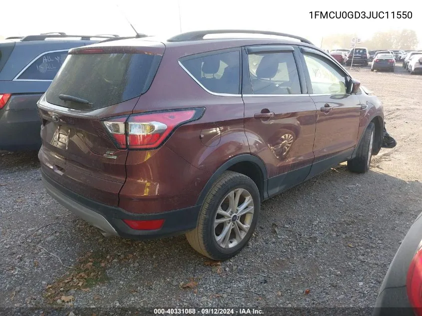 1FMCU0GD3JUC11550 2018 Ford Escape Se