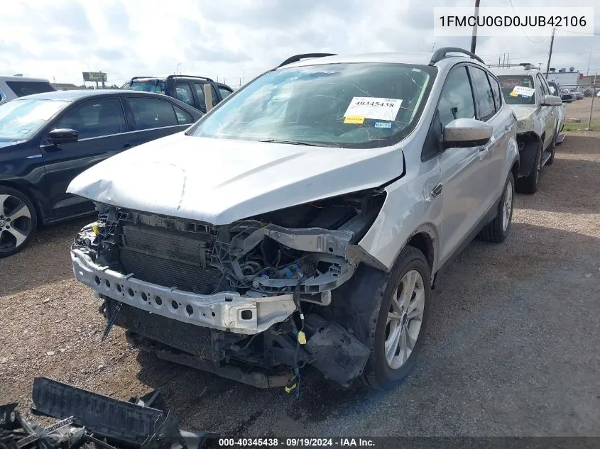 1FMCU0GD0JUB42106 2018 Ford Escape Se