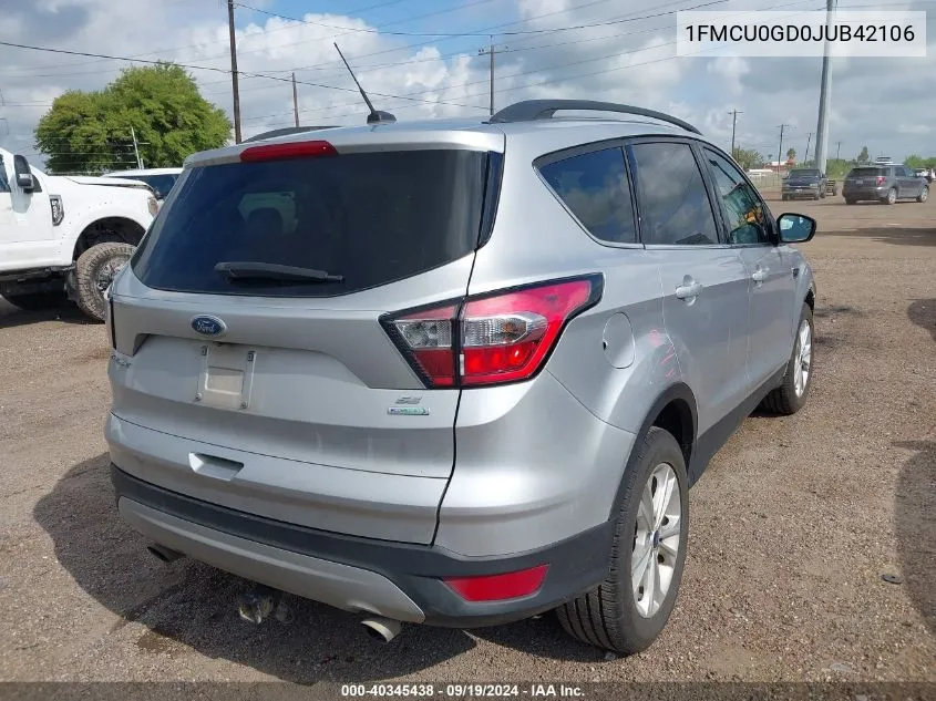 1FMCU0GD0JUB42106 2018 Ford Escape Se