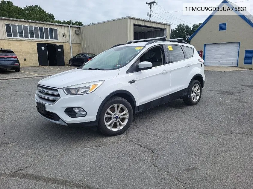 2018 Ford Escape Se VIN: 1FMCU9GD3JUA75831 Lot: 40352119