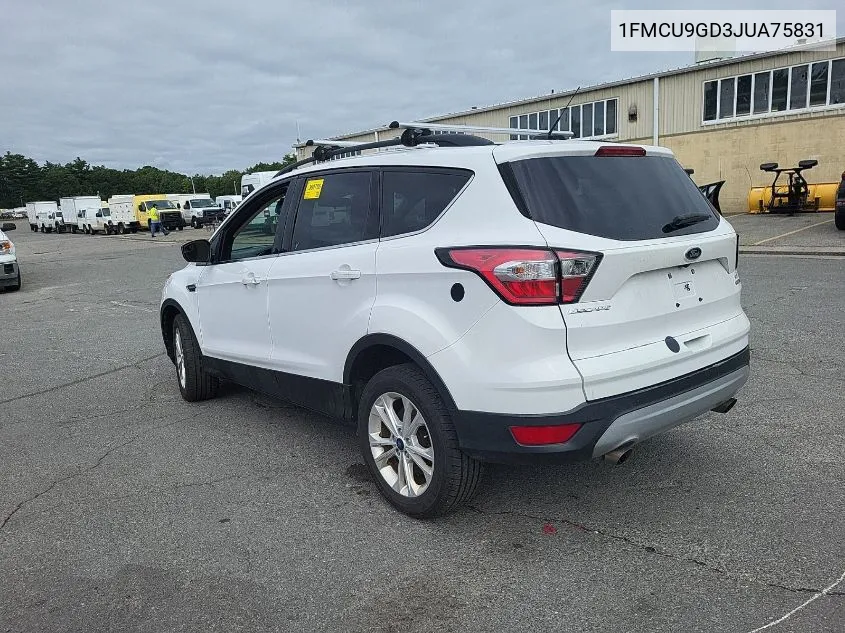 2018 Ford Escape Se VIN: 1FMCU9GD3JUA75831 Lot: 40352119