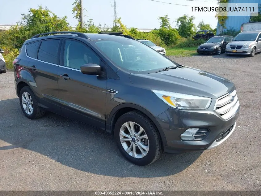 2018 Ford Escape Se VIN: 1FMCU9GD8JUA74111 Lot: 40352224