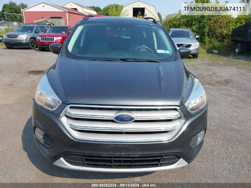 2018 Ford Escape Se VIN: 1FMCU9GD8JUA74111 Lot: 40352224