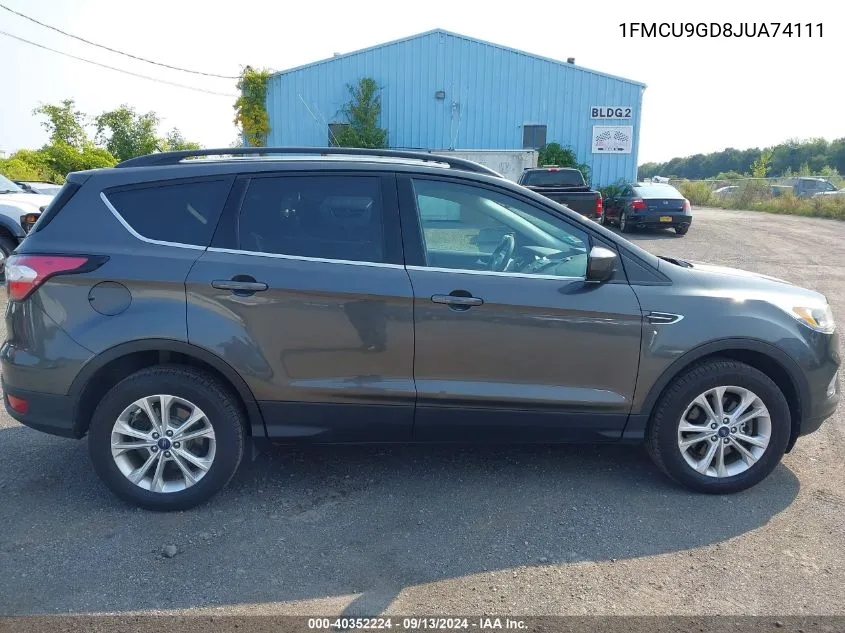 2018 Ford Escape Se VIN: 1FMCU9GD8JUA74111 Lot: 40352224