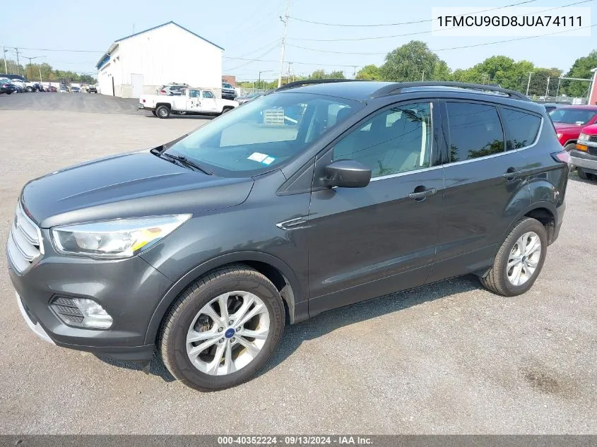 2018 Ford Escape Se VIN: 1FMCU9GD8JUA74111 Lot: 40352224