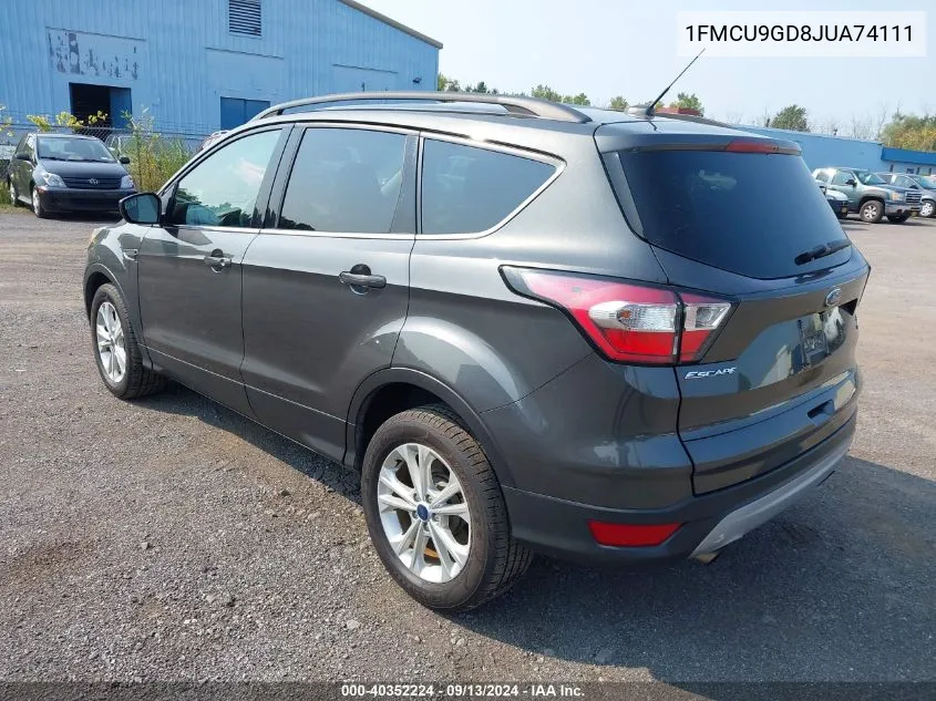 2018 Ford Escape Se VIN: 1FMCU9GD8JUA74111 Lot: 40352224