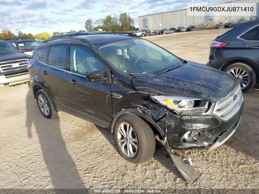 2018 Ford Escape Se VIN: 1FMCU9GDXJUB71410 Lot: 40502729